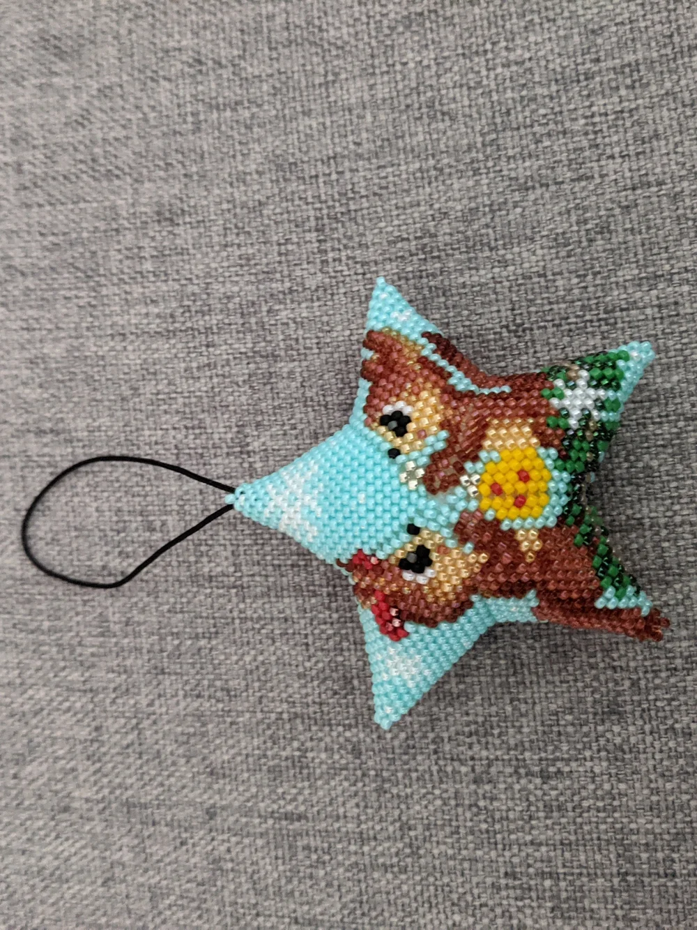 Handmade beaded star